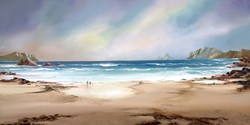 Peaceful Shores by Philip Gray - Embelished Canvas on Board sized 15x30 inches. Available from Whitewall Galleries