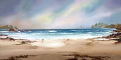 Peaceful Shores by Philip Gray - Embelished Canvas on Board sized 15x30 inches. Available from Whitewall Galleries