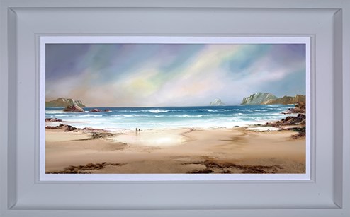 Peaceful Shores by Philip Gray - Framed Embelished Canvas on Board